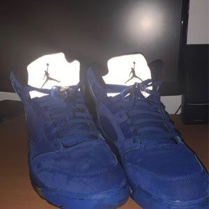 I am selling air Jordan retro 5 blue suede size 12